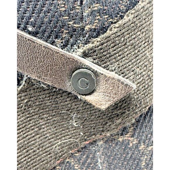 Gucci Boots GG Logo Monogram Supreme Chocolate Brown Leather Ankle Booties EU 37 - Picture 7 of 12